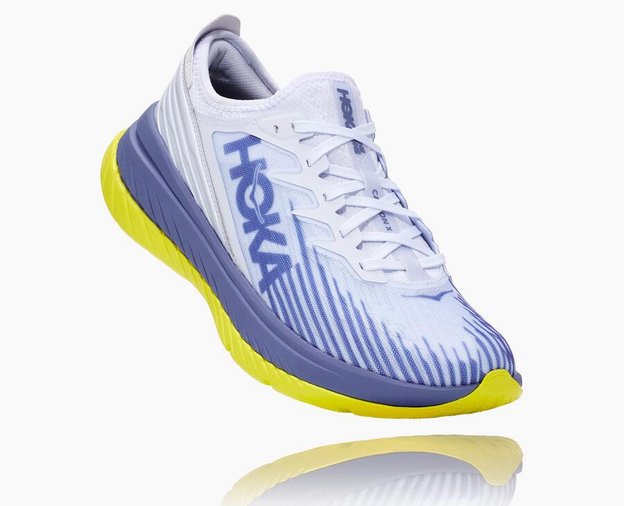 Hoka Carbon X-Spe - Women's Running Shoes - White/Blue - UK 124NMTYHJ